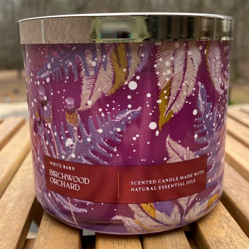 Bath & Body Works Birchwood Orchard 3 Wick Candle